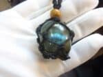 Collier pendentif Labradorite avec cordage solide