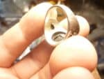 Bague Spinelle noir monture argent 925 taille 49