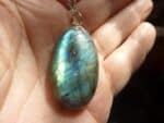 Pendentif Labradorite GG 1109 + chaine acier inoxydable 50 cm