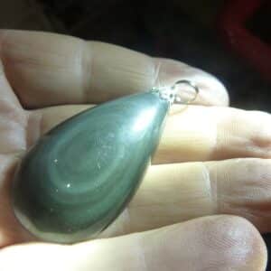Pendentif Obsidienne oeil céleste GG 1209