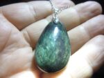 Pendentif Obsidienne mentogochol ( Manta huichol ) argent 925 GG 9909