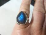 Bague réglable Labradorite argent 925 GG 2409