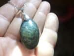 Pendentif Obsidienne mentogochol ( Manta huichol ) argent 925 GG 2309