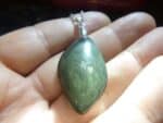 Pendentif Obsidienne mentogochol ( Manta huichol ) argent 925 GG 3309