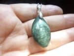 Pendentif Obsidienne mentogochol ( Manta huichol ) argent 925 GG 4309