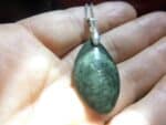 Pendentif Obsidienne mentogochol ( Manta huichol ) argent 925 GG 4309