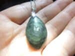 Pendentif Obsidienne mentogochol ( Manta huichol ) argent 925 GG 4309